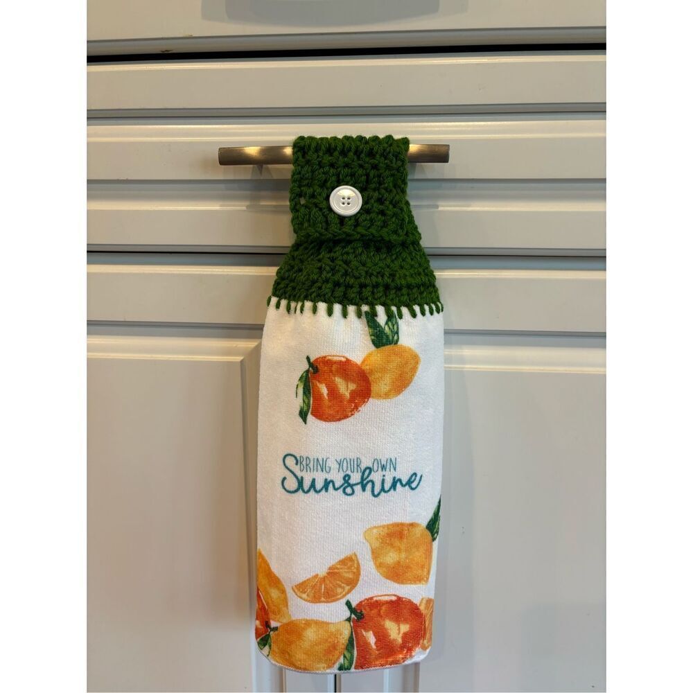 Crochet Top Kitchen Towel- Bring Your Own Sunshine